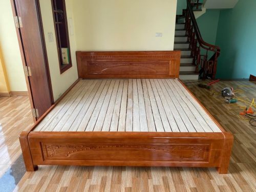 Giường gỗ Xoan giá rẻ TL2mx2m20