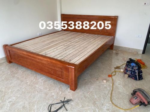 Giường gỗ Xoan TL1m60x2m